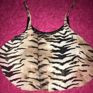 Print crop top